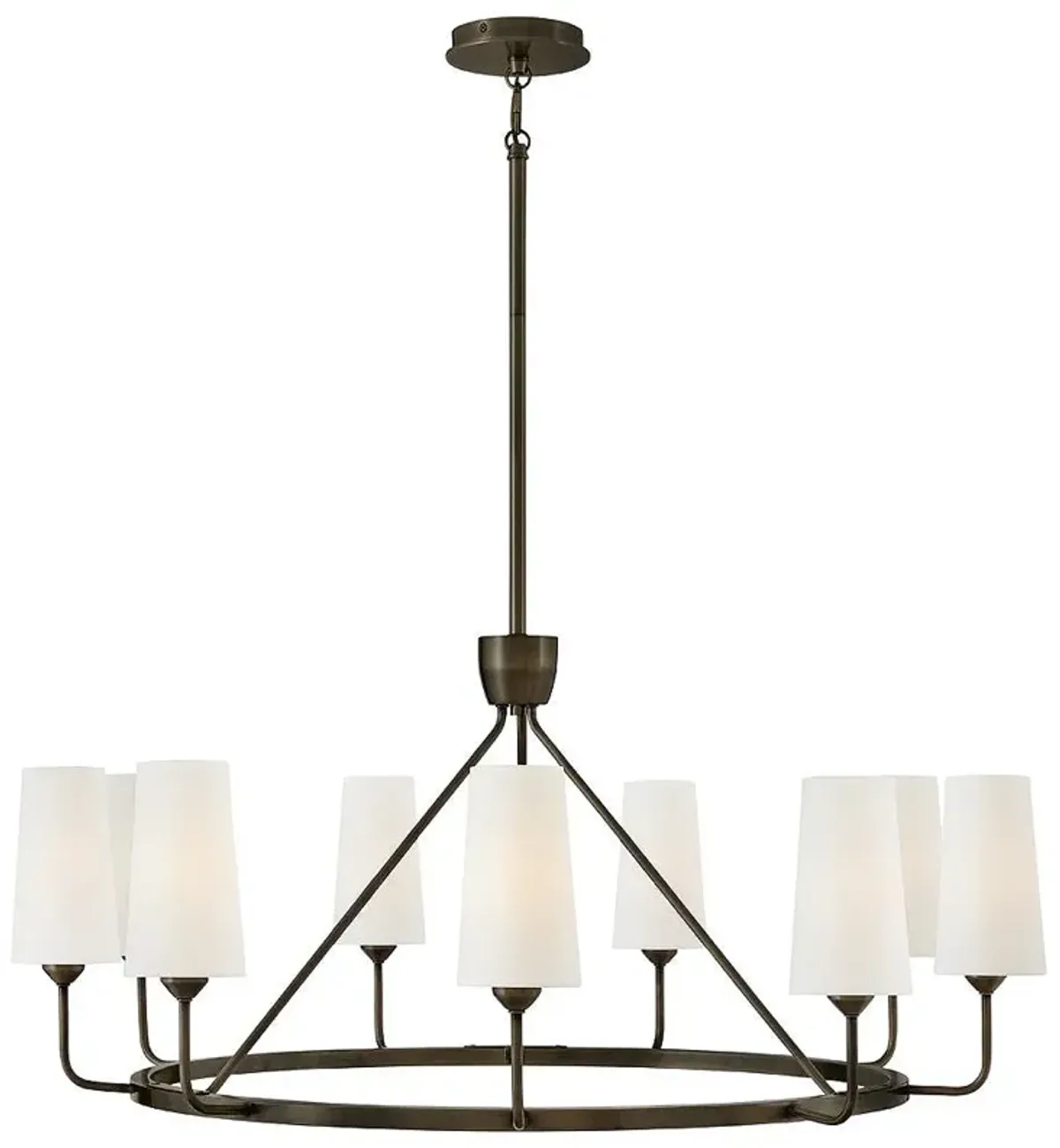 Hinkley - Chandelier Lewis Medium Single Tier Pendant- Black Oxide