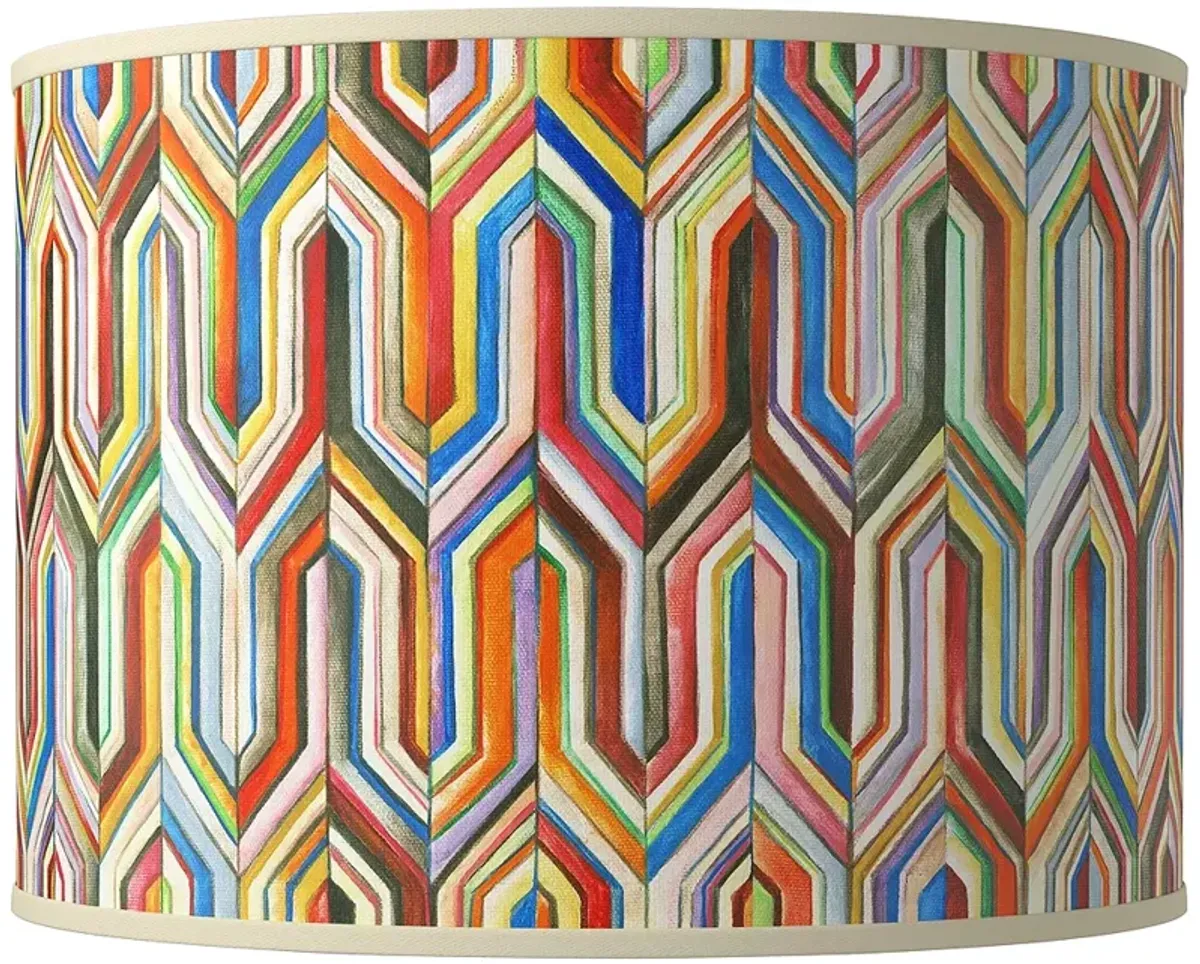 Synthesis Giclee Round Drum Lamp Shade 15.5x15.5x11 (Spider)