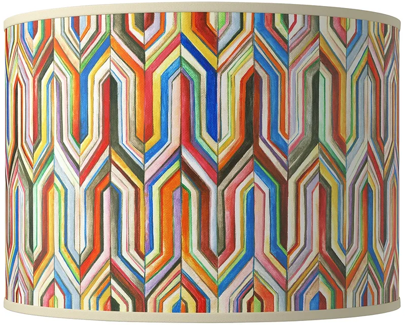 Synthesis Giclee Round Drum Lamp Shade 15.5x15.5x11 (Spider)