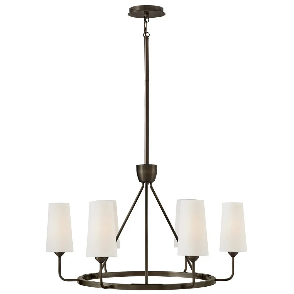 Hinkley - Chandelier Lewis Medium Single Tier Pendant- Black Oxide