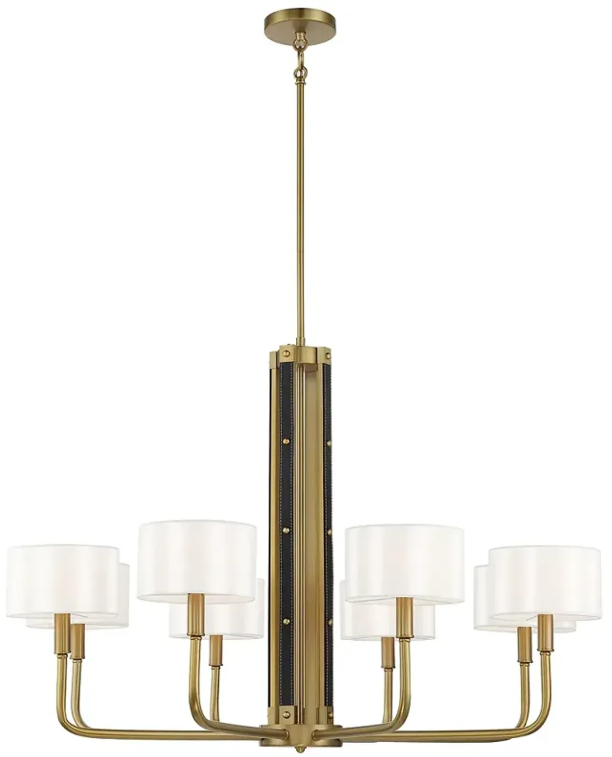 Minka-Lavery  Chelsea by Robin Baron 8-Light Soft Brass Chandelier