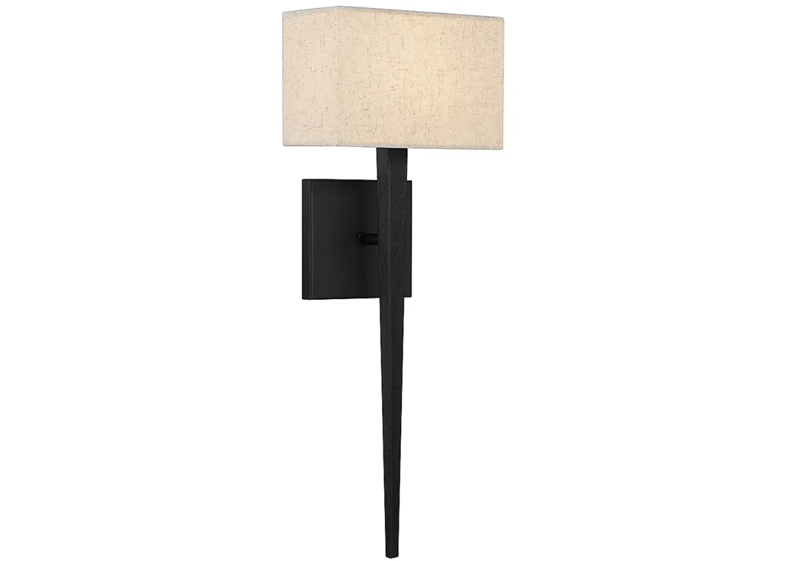 Quoizel Rochell 22 3/4" High Matte Black Wall Sconce