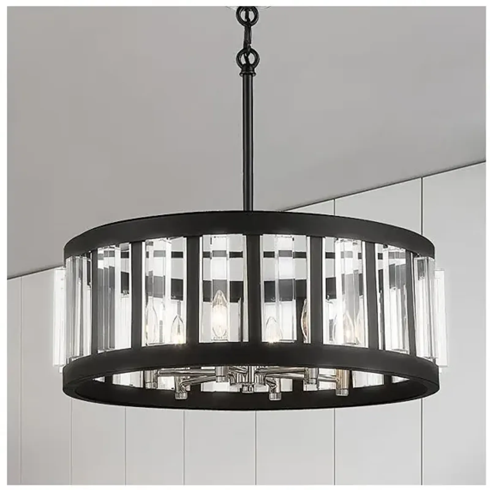 Minka-Lavery Majestic Splendor 25.5" Wide Coal Finish 6-Light Pendant