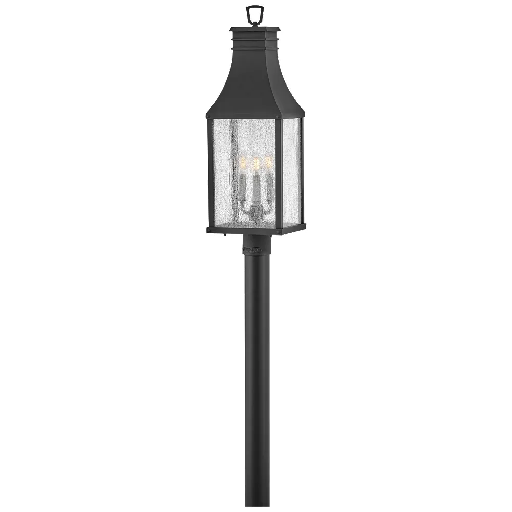 Outdoor Beacon Hill-Large Post Top Or Pier Mount Lantern-Museum Black