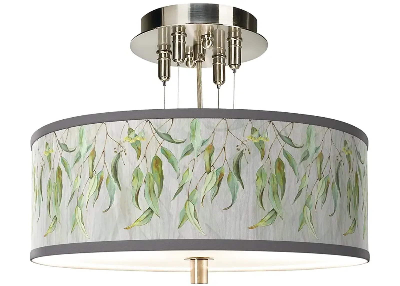 Eucalyptus Giclee 14" Wide Ceiling Light