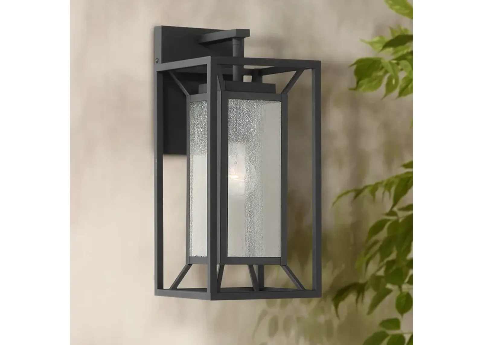 Harbor View 16 1/2" High Sand Coal Outdoor Wall Light