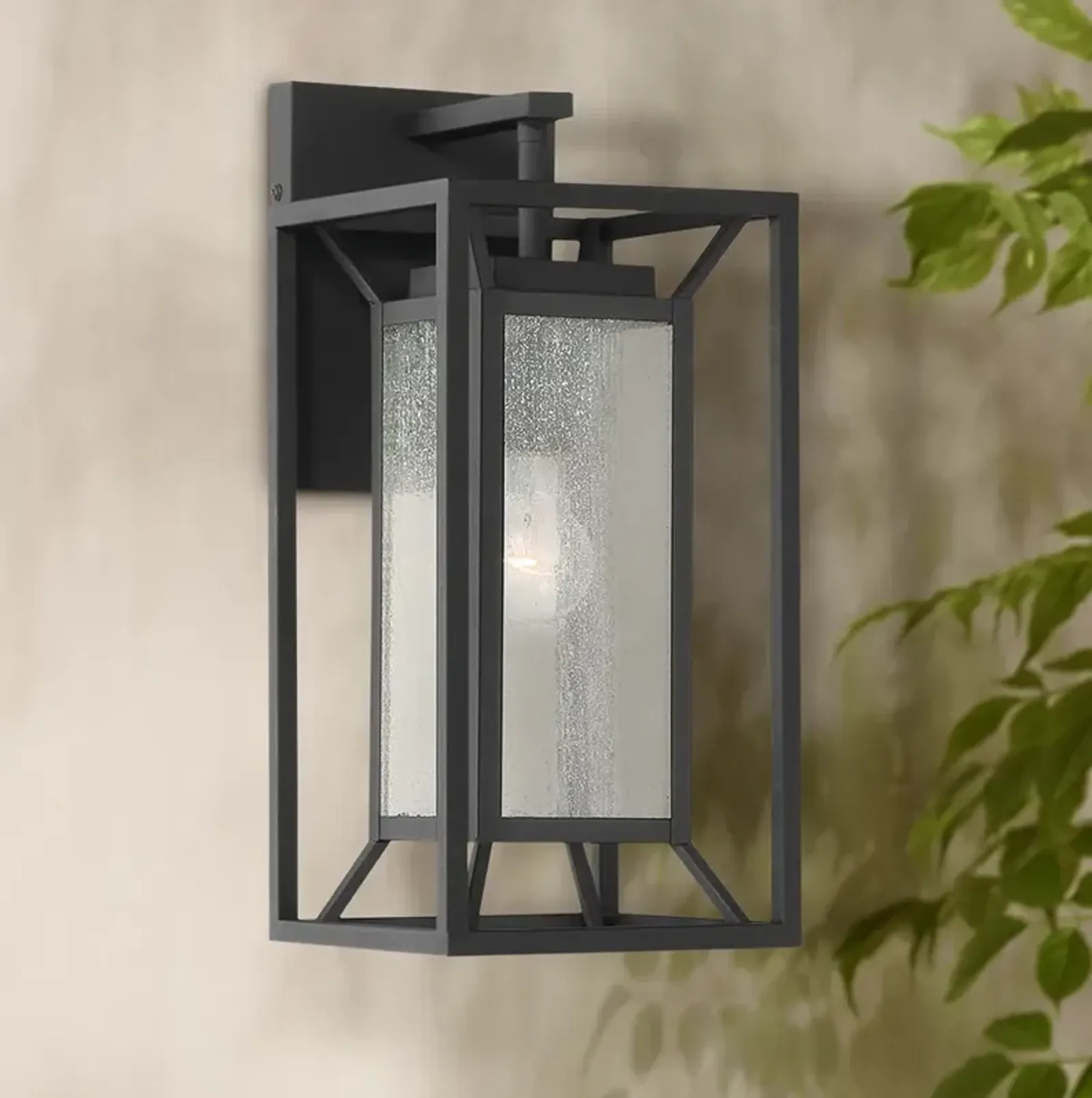 Harbor View 16 1/2" High Sand Coal Outdoor Wall Light