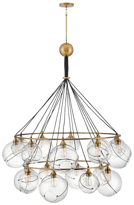 Hinkley Skye Extra Large Two Tier Chandelier Heritage Brass