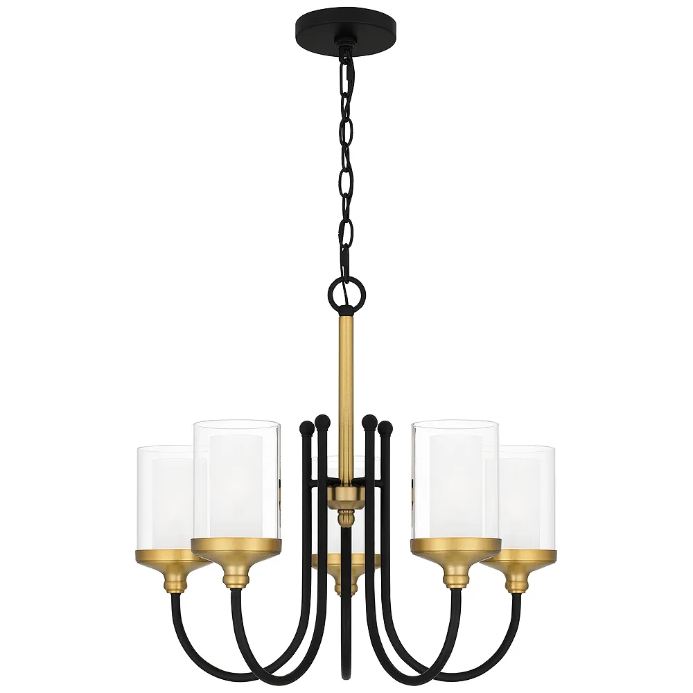 Rowland 5-Light Matte Black Chandelier