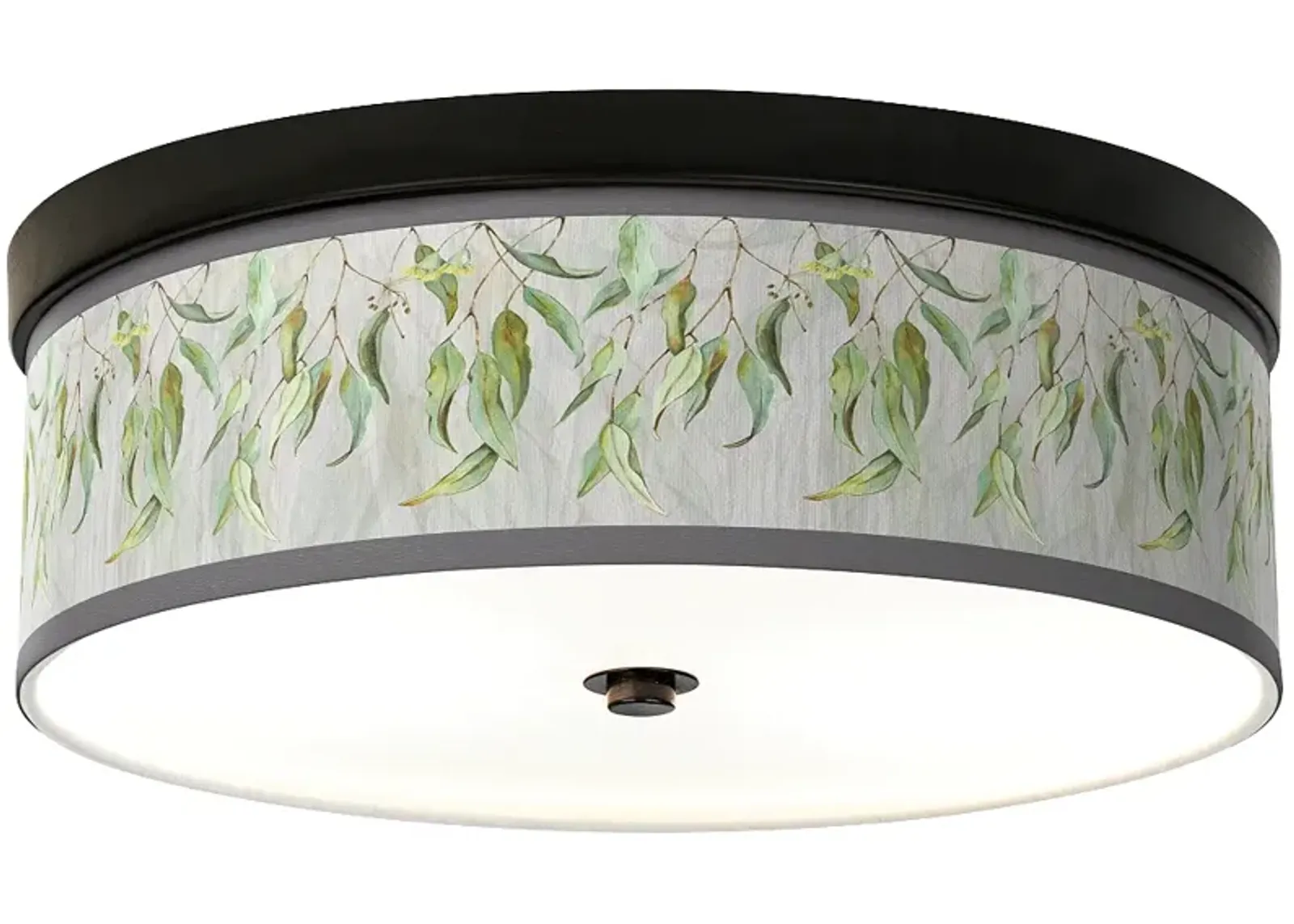 Eucalyptus Giclee Energy Efficient Bronze Ceiling Light