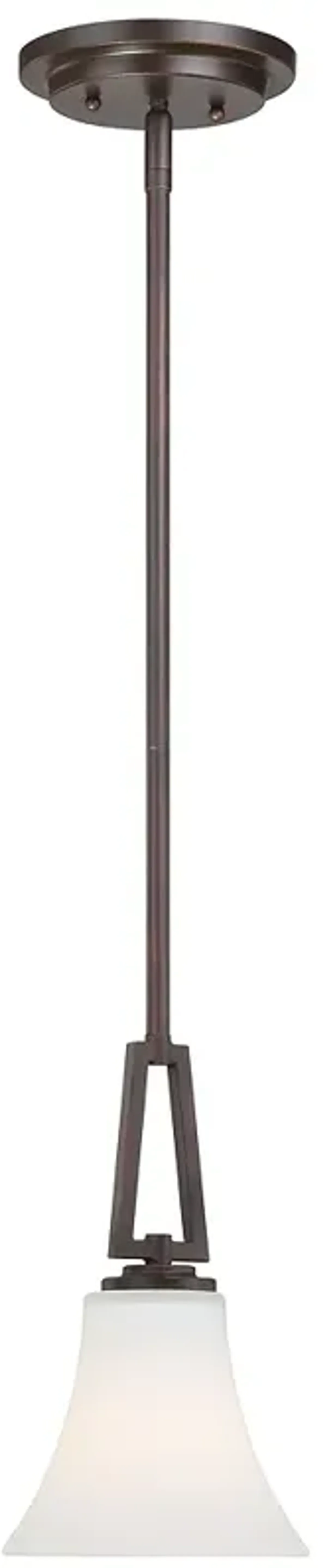 Minka Lavery Middlebrook 1-Light Vintage Bronze Pendant with Glass Shade
