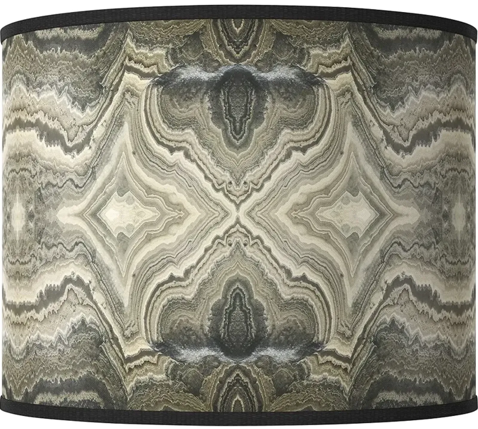 Sprouting Marble White Giclee Drum Lamp Shade 14x14x11 (Spider)