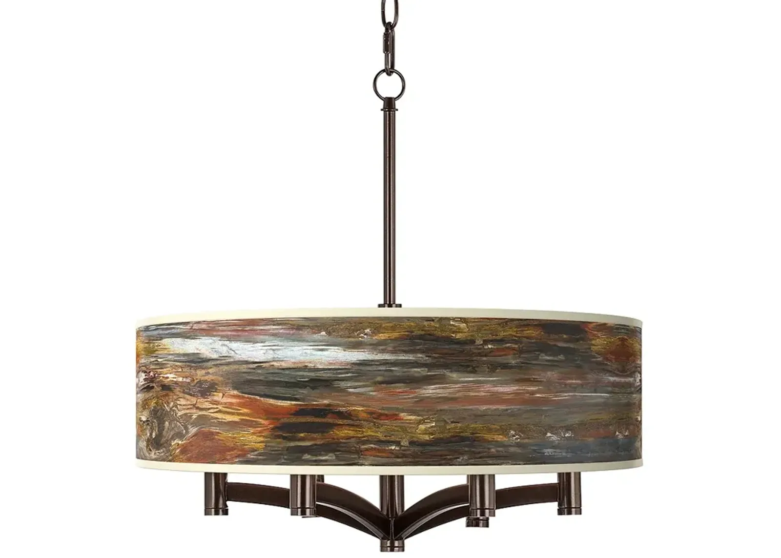 Embracing Change Ava 6-Light Bronze Pendant Chandelier