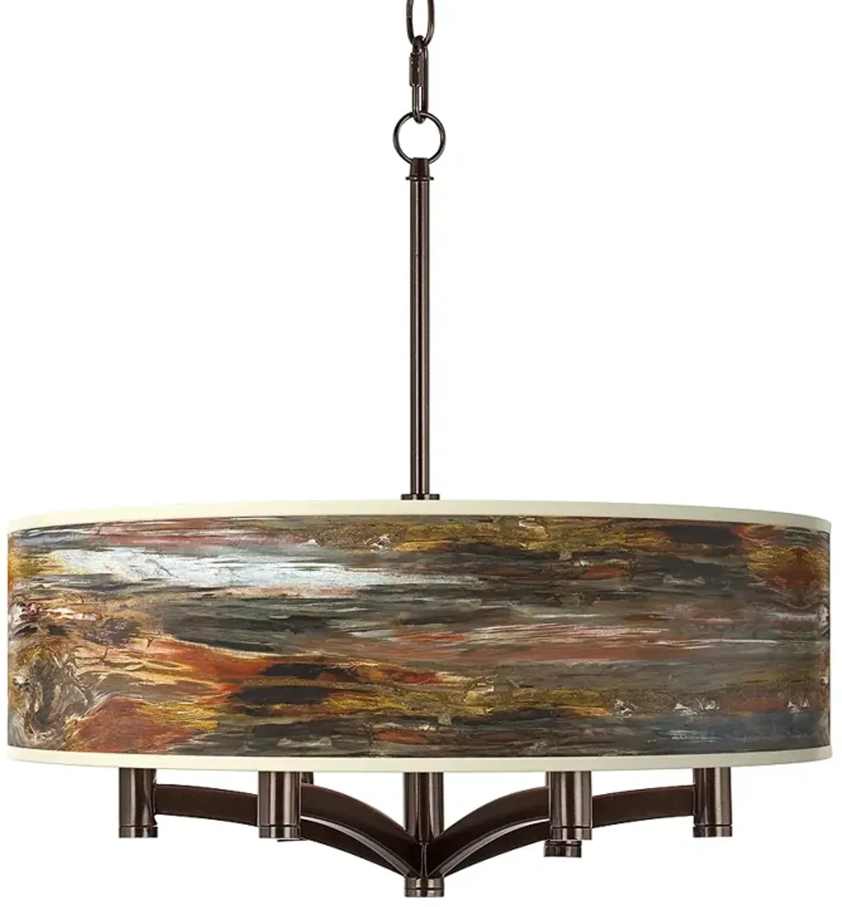 Embracing Change Ava 6-Light Bronze Pendant Chandelier