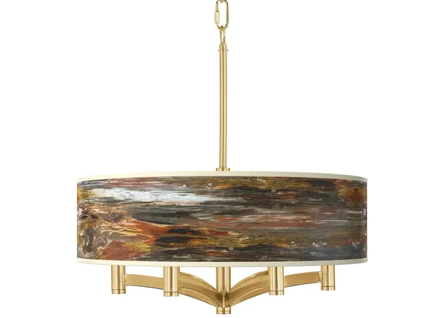 Embracing Change Ava 6-Light Gold Pendant Chandelier