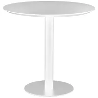 Paras 31 1/2" Wide White Lacquered Bistro Table