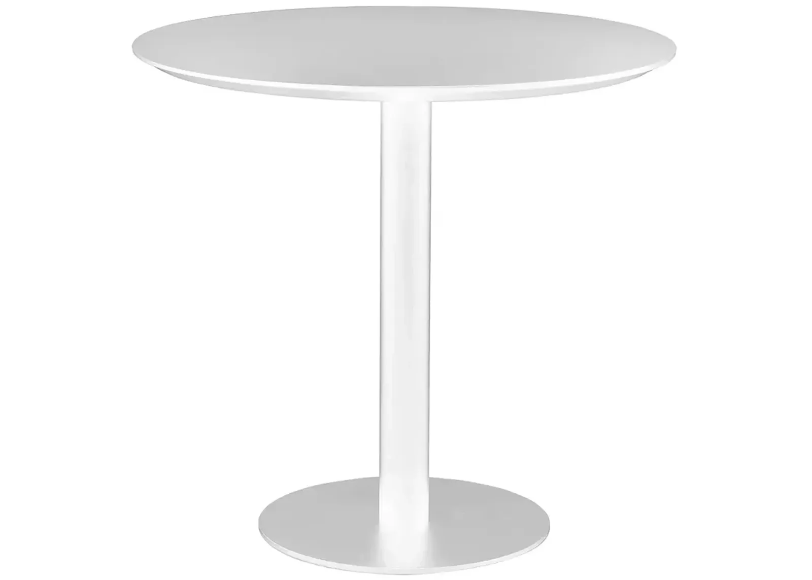 Paras 31 1/2" Wide White Lacquered Bistro Table