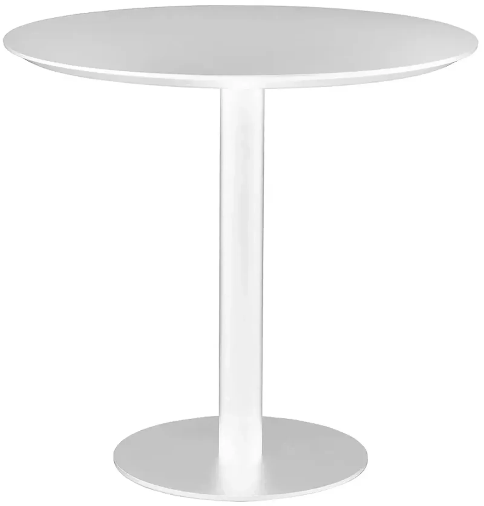 Paras 31 1/2" Wide White Lacquered Bistro Table