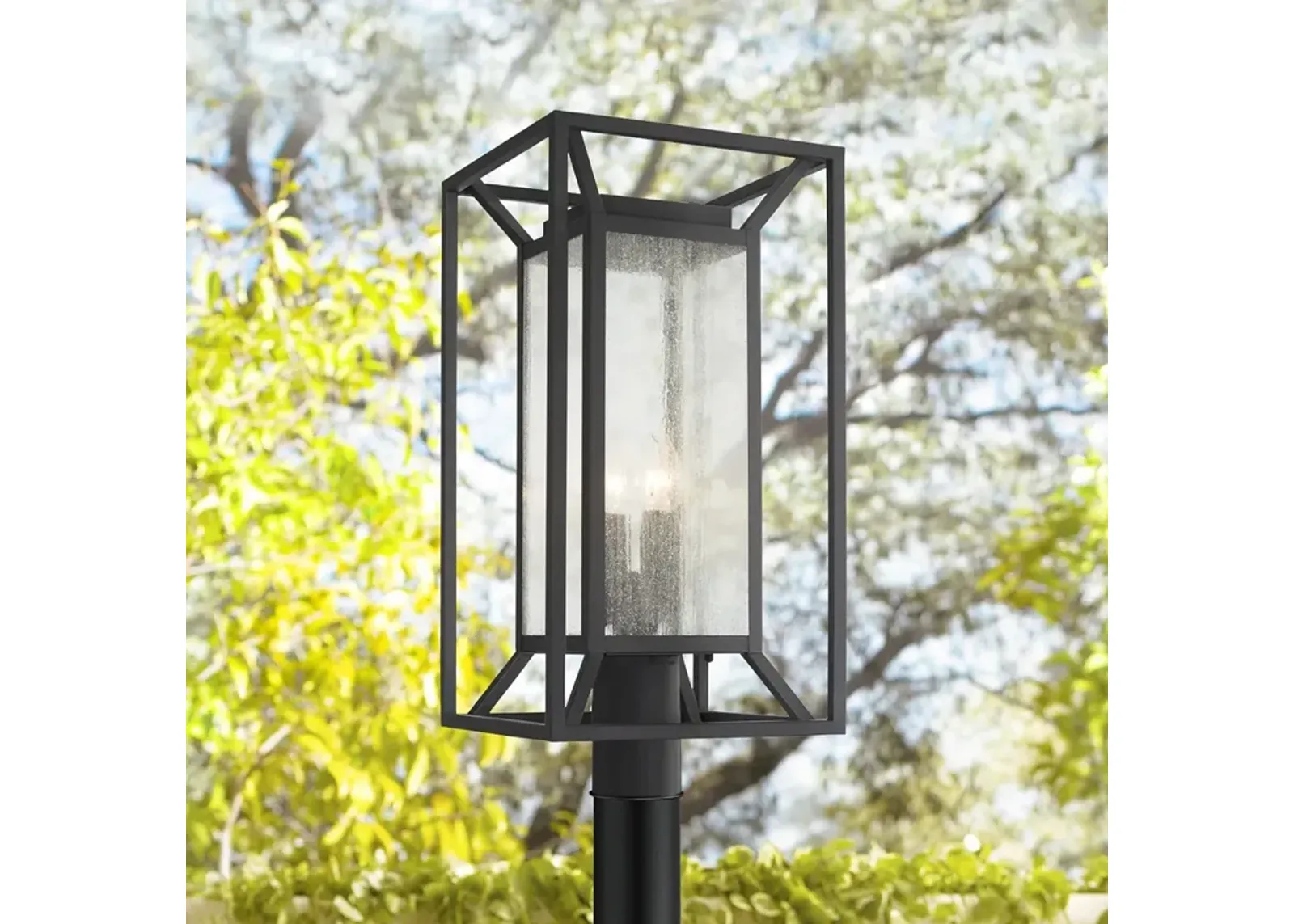 Harbor View 22 3/4" High Sand Coal Outdoor Post Light