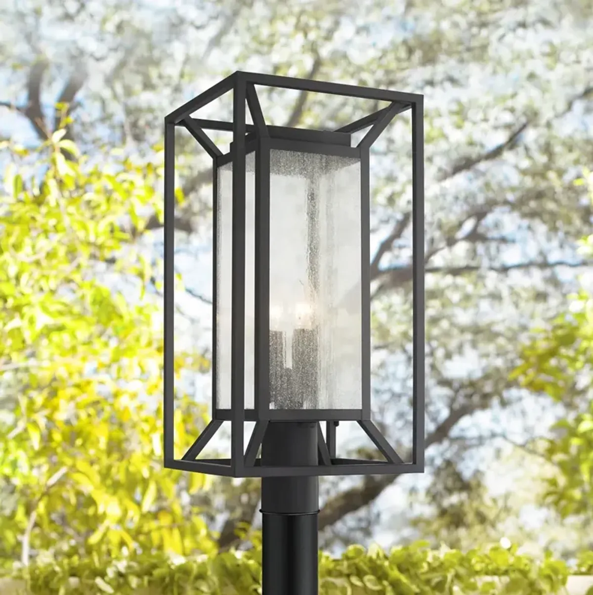 Harbor View 22 3/4" High Sand Coal Outdoor Post Light