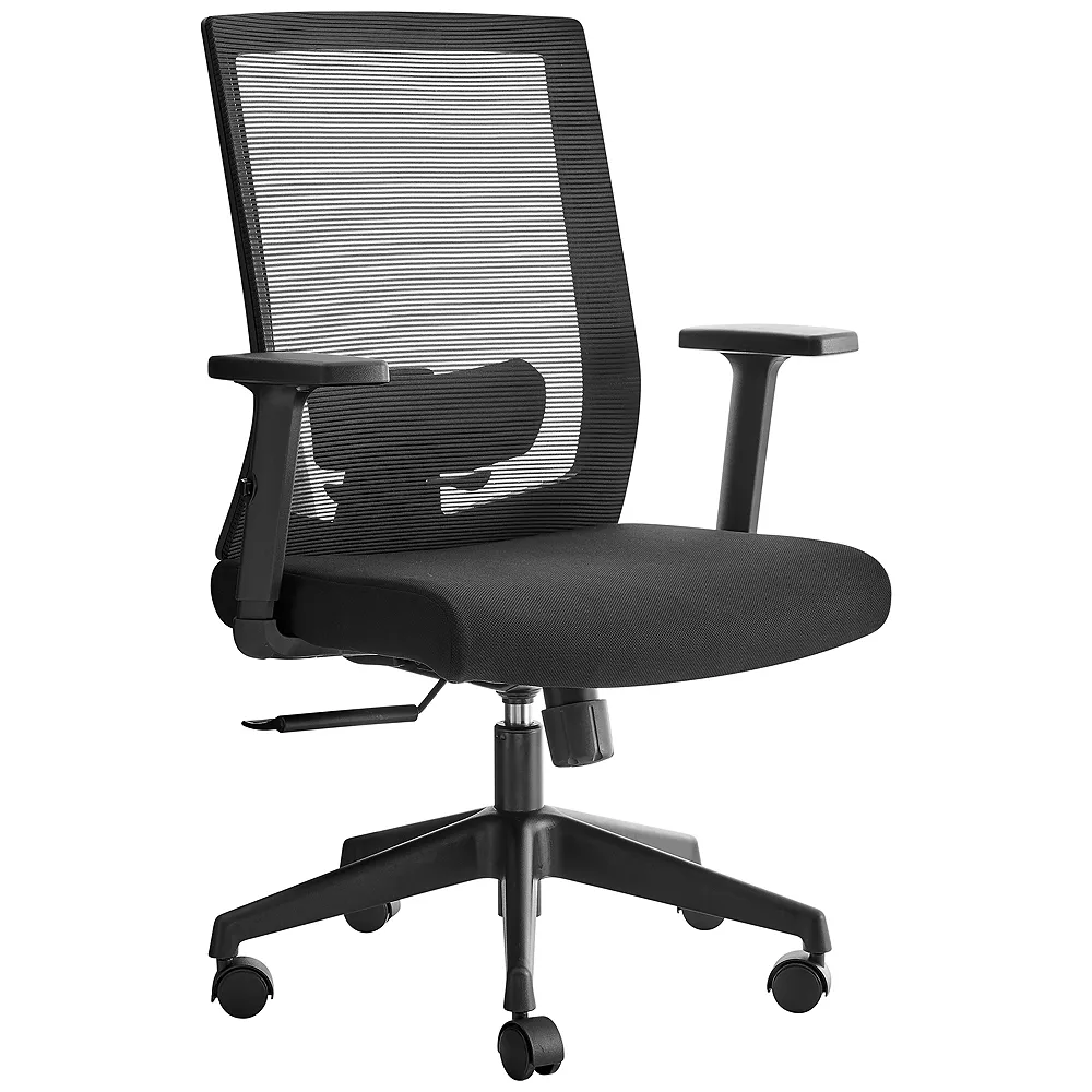 Dahl Black Fabric Adjustable Office Chair