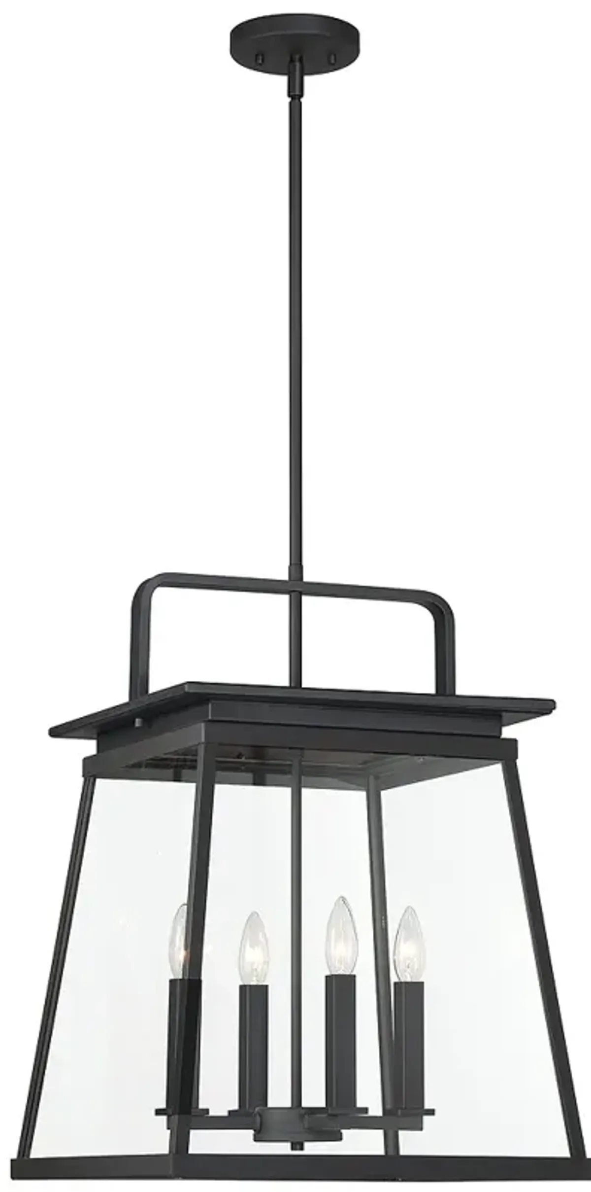 The Great Outdoors Isla Vista 4-Light Black Outdoor Hanging Light