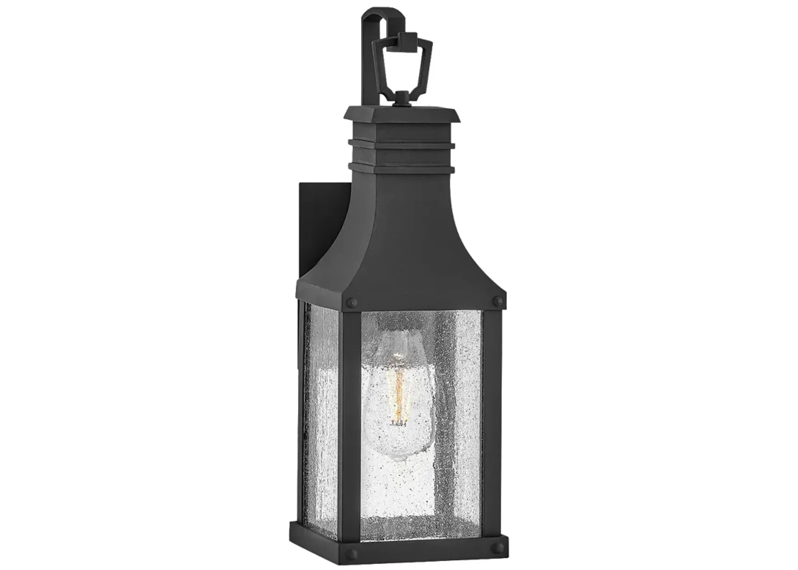 Outdoor Beacon Hill-Small Wall Mount Lantern-Museum Black