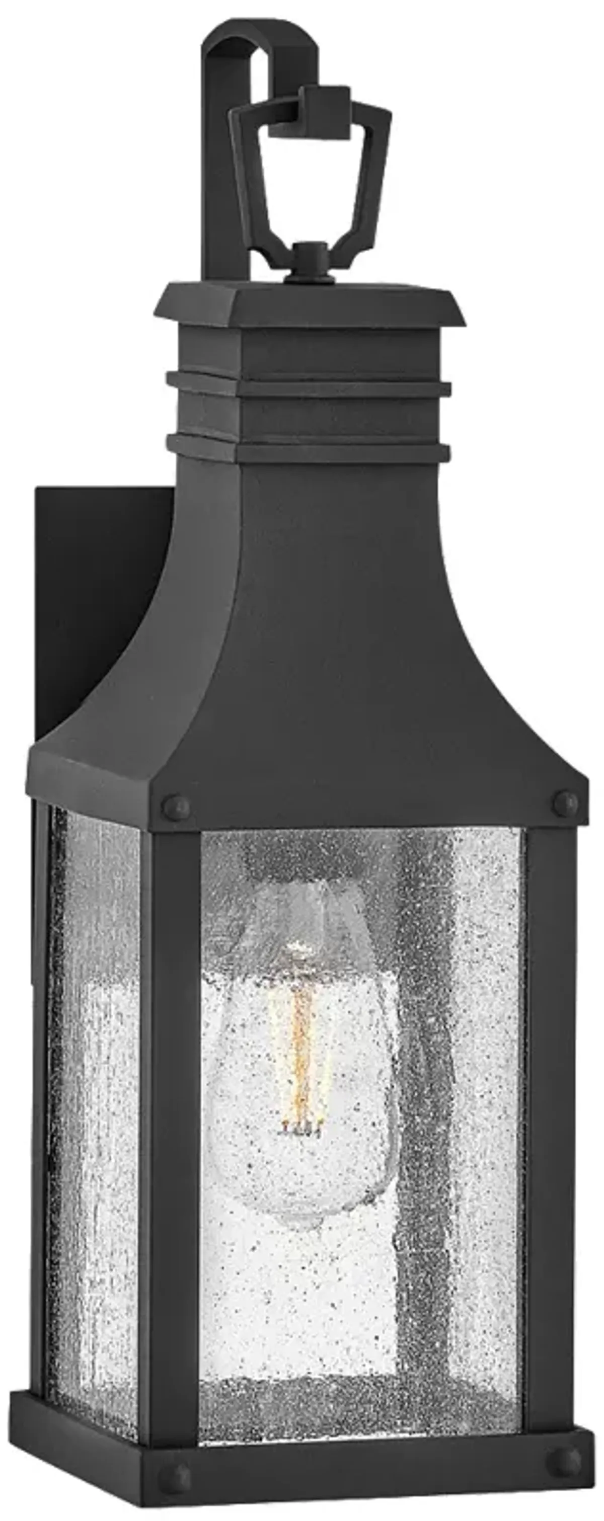 Outdoor Beacon Hill-Small Wall Mount Lantern-Museum Black