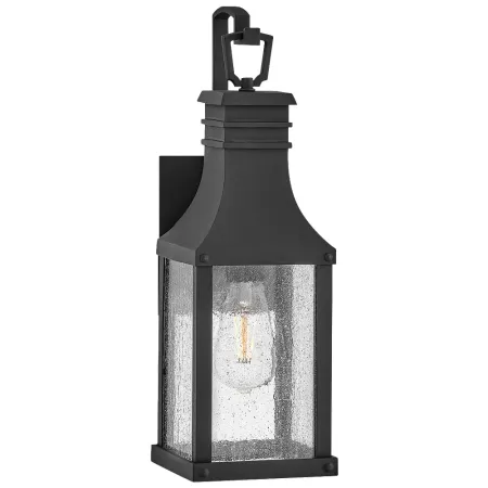 Outdoor Beacon Hill-Small Wall Mount Lantern-Museum Black