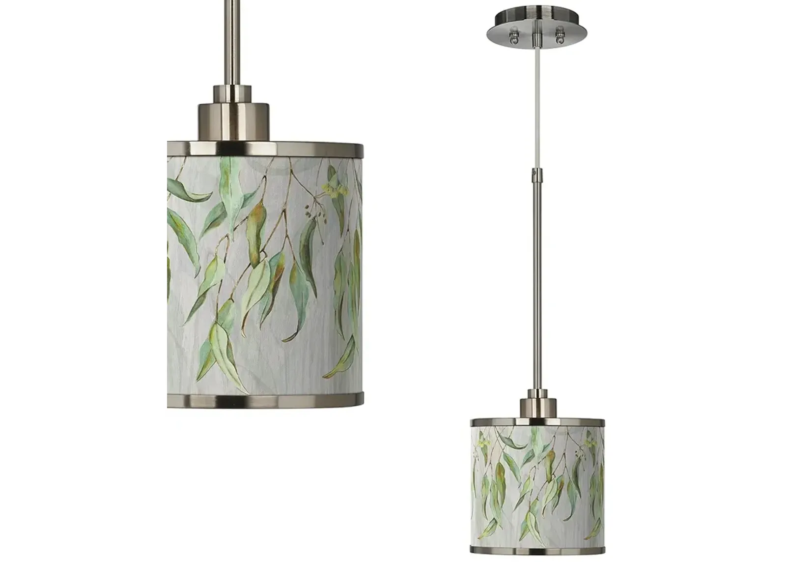 Eucalyptus Giclee Glow Mini Pendant Light