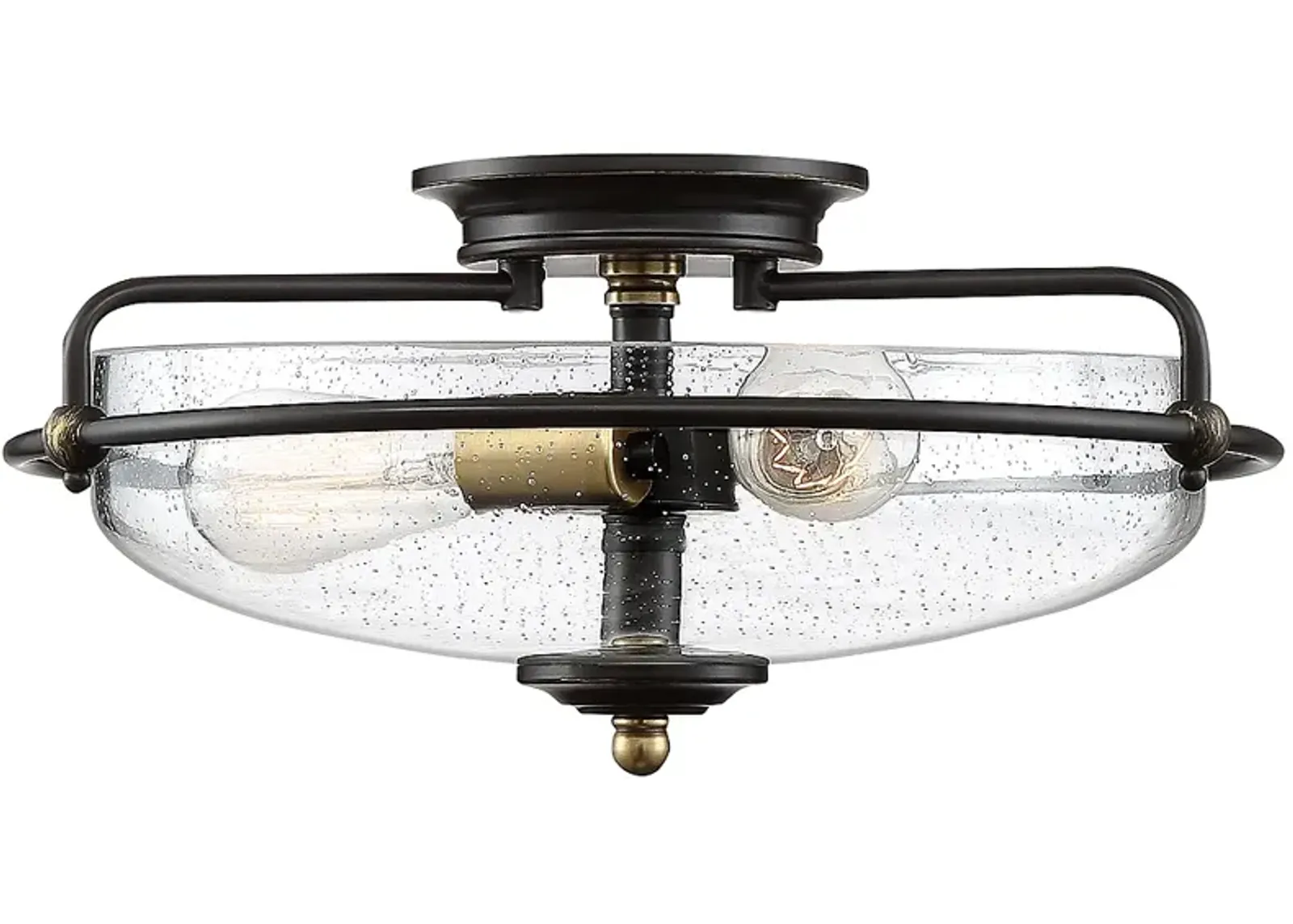 Griffin 17 in. Wide Bronze Flush Mount