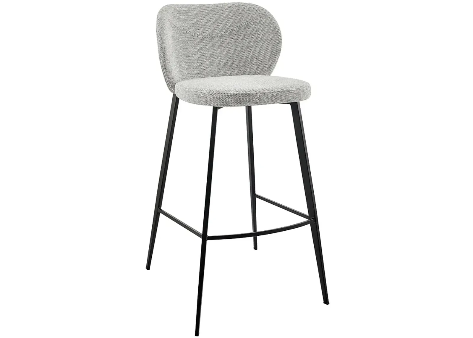 Markus 30 1/2" Light Gray Fabric Bar Stool