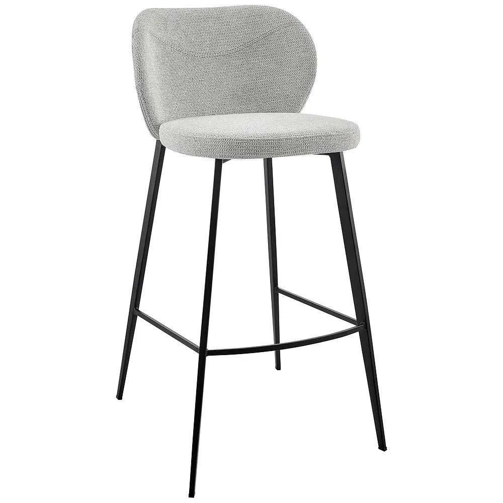 Markus 30 1/2" Light Gray Fabric Bar Stool