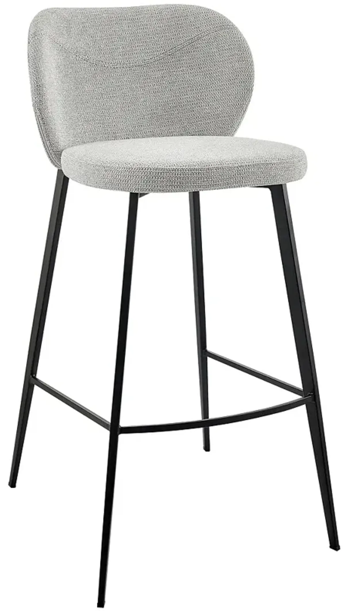 Markus 30 1/2" Light Gray Fabric Bar Stool