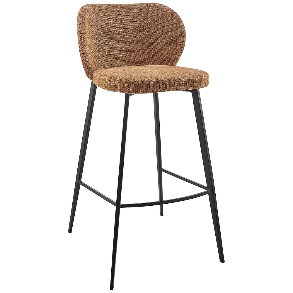 Markus 30 1/2" Rust Fabric Bar Stool