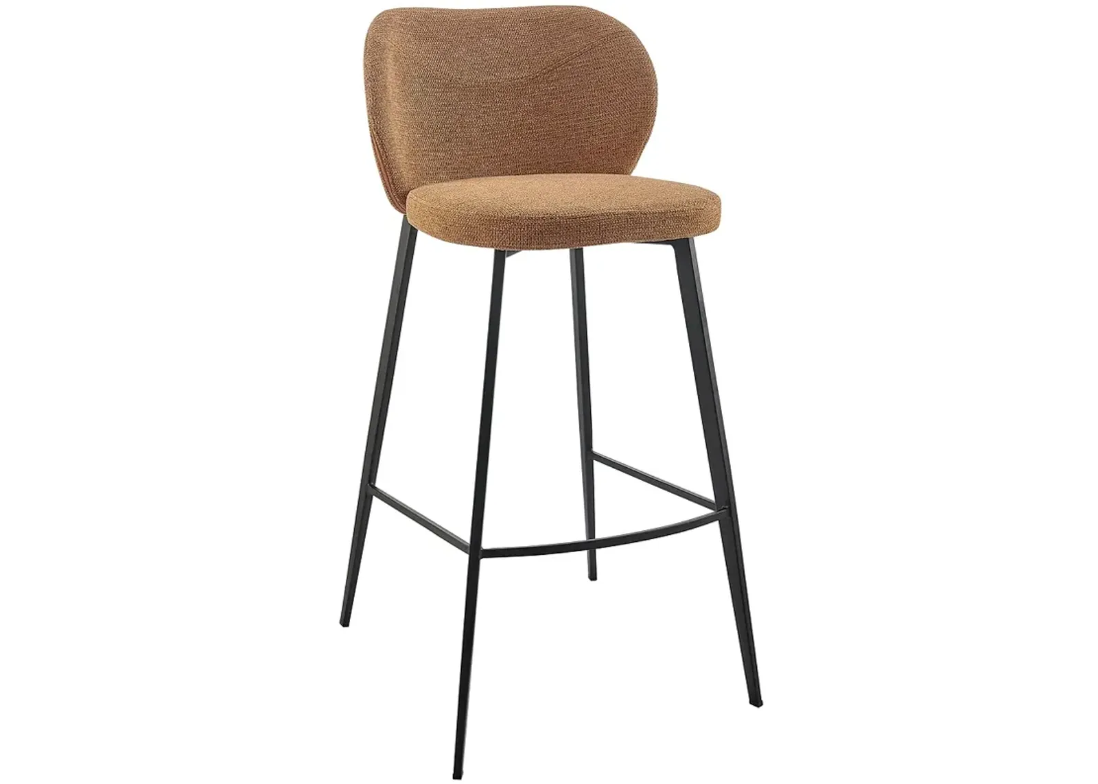 Markus 30 1/2" Rust Fabric Bar Stool