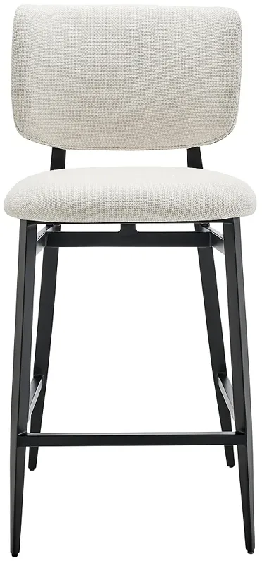 Felipe 26 1/2" Beige Fabric Counter Stool