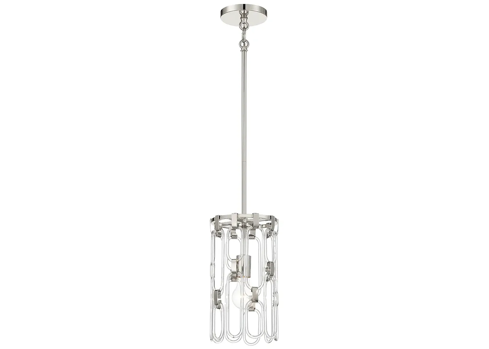 George Kovacs Charming 1-Light Polished Nickel Mini-Pendant