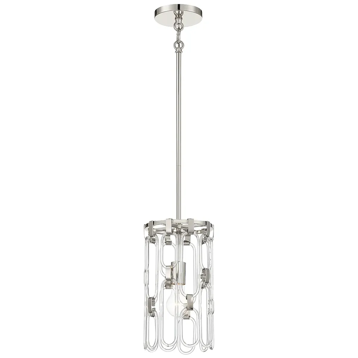 George Kovacs Charming 1-Light Polished Nickel Mini-Pendant