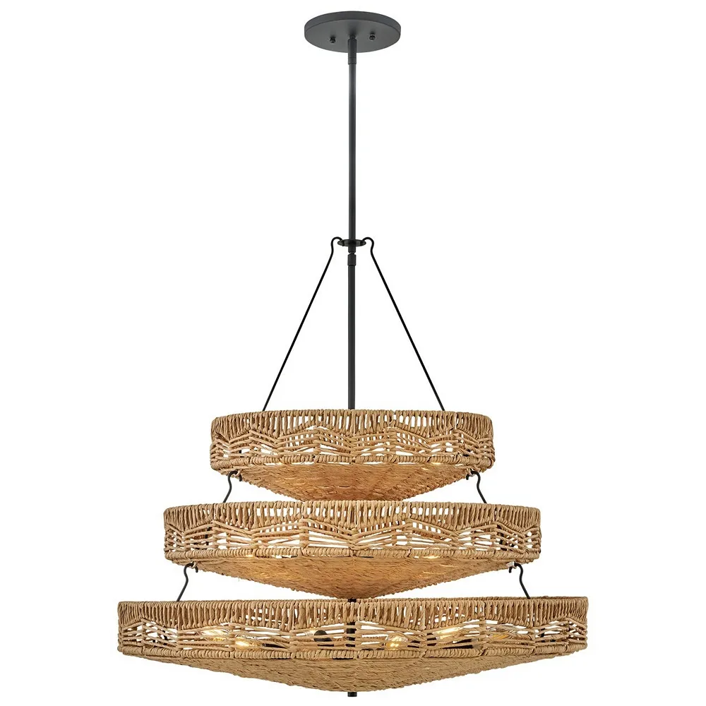 Hinkley - Chandelier Ophelia Medium Single Tier Pendant- Black