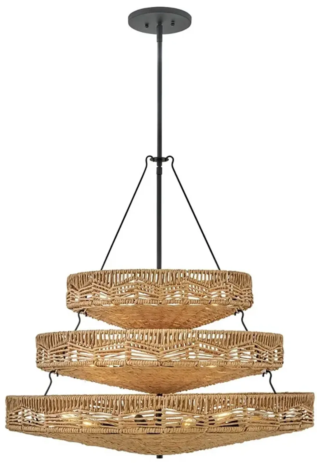 Hinkley - Chandelier Ophelia Medium Single Tier Pendant- Black