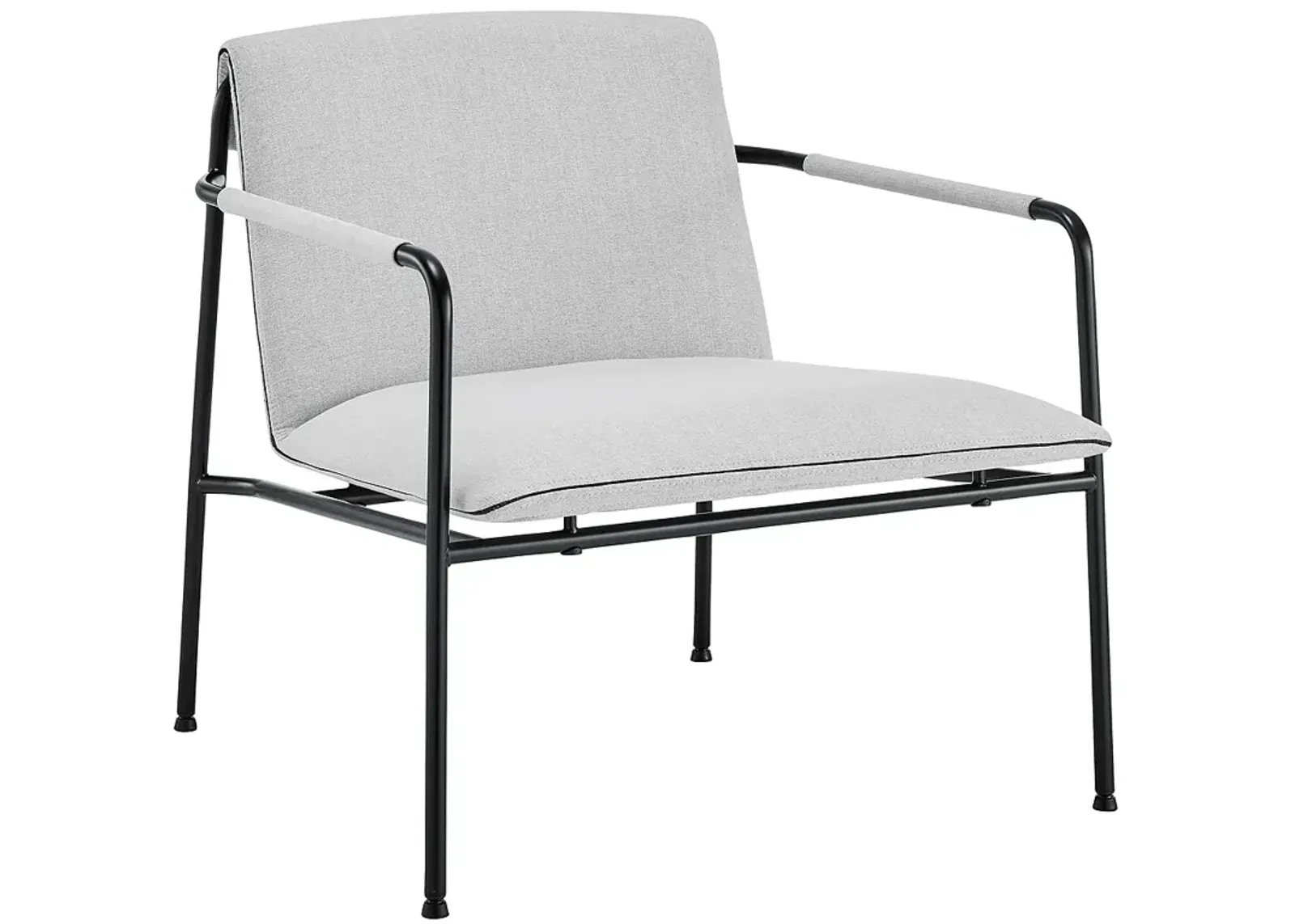 Ludvig Light Gray Fabric Lounge Chair