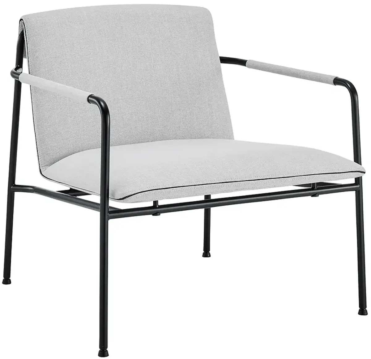 Ludvig Light Gray Fabric Lounge Chair