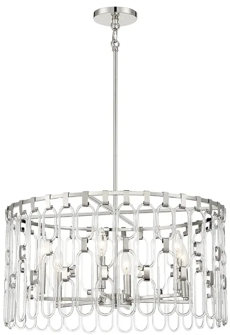 George Kovacs Charming 6-Light Polished Nickel Pendant