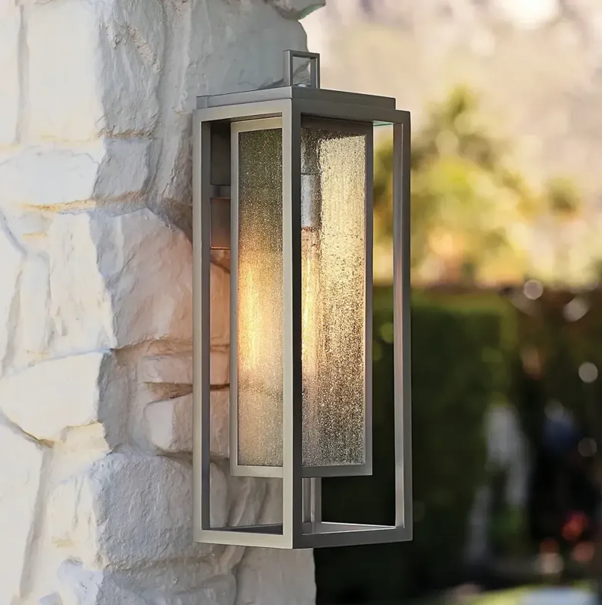 Hinkley Republic 20"H Satin Nickel LED Outdoor Wall Light