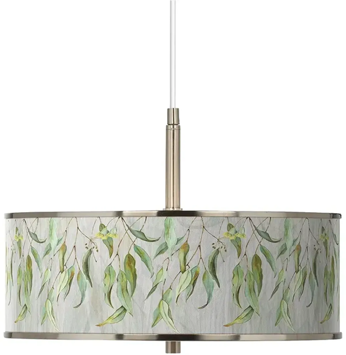 Eucalyptus Giclee Glow 16" Wide Pendant Light