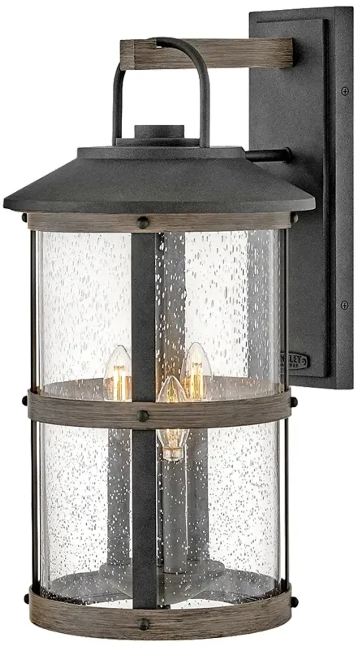 Lakehouse 24" High Aged Zinc and Gray Outdoor Wall Light