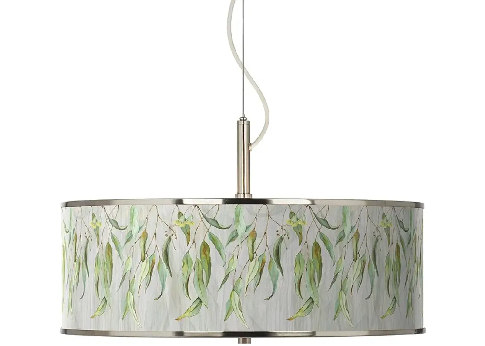 Eucalyptus Giclee Glow 20" Wide Pendant Light