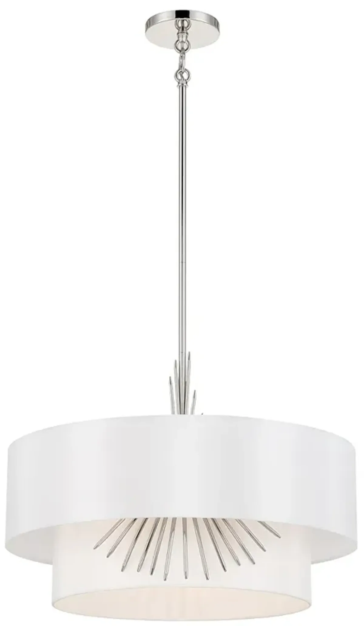 Gramercy 22" Wide Polished Nickel 3-Light Pendant