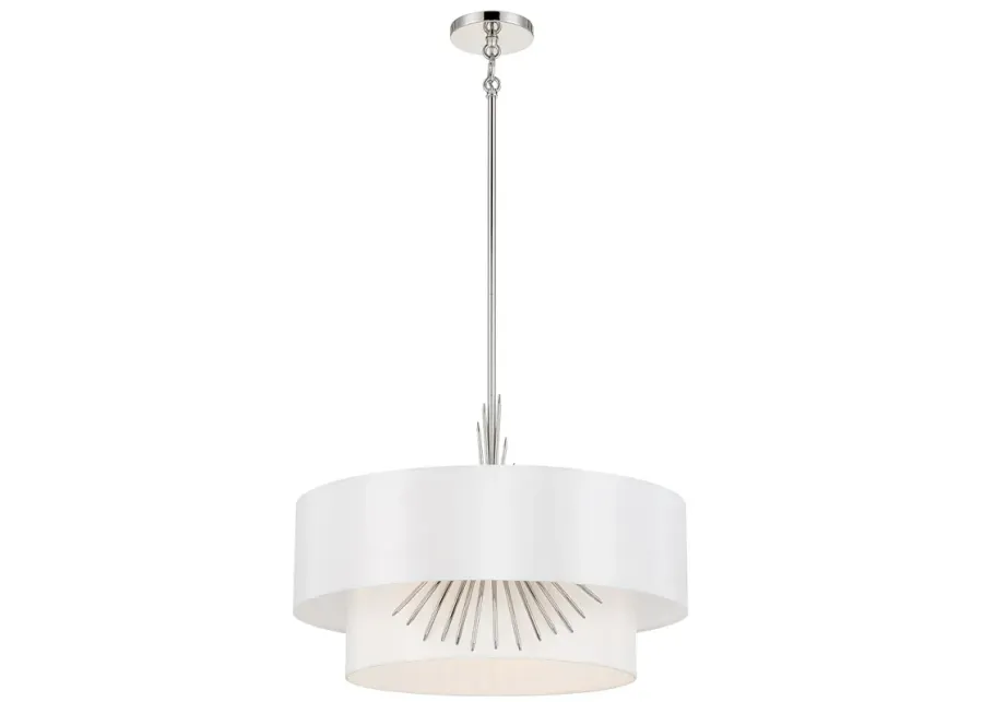 Gramercy 22" Wide Polished Nickel 3-Light Pendant